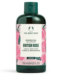 The Body Shop Vegan British Rose Shower Gel Floral & Refreshing- 250 ml
