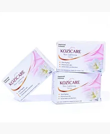 Kozicare Kojic Acid Soap & Glutathione | Whitening | Body Tan Removal | Bath for Men & Women | Remove Dark Spots & Hyperpigmentation | For Glowing Skin - Pack of 3