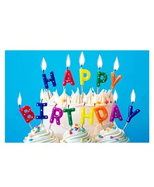 Party Propz Happy Birthday Candle Set Multicolour - 13 Pieces