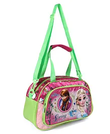 Disney Princess Frozen Duffle Bag Green & Pink - Height 8.2 inches