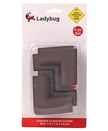 Ladybug L Shape Super Soft Corner Guard - Dark Brown