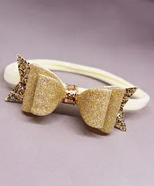 Little Tresses Shimmery Bow Head Band - Golden