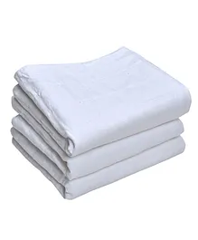 MK Handicrafts Large Cotton Quilts Pack of 3 - White