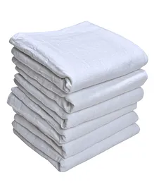 MK Handicrafts Cotton Quilts Pack of 6 - White