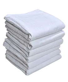 MK Handicrafts Large Cotton Quilts Pack of 6 - White