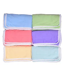 MK Handicrafts Cotton Quilts Pack of 6 - Multicolour