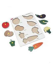 Alpaks Vegetable Peg Puzzle Multicolour - 7 Pieces