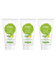 Vasu Oil Control Face Wash 60 ml (Pack of 3) | Anti Acne, Deep Cleansing for Oily & Acne Prone Skin