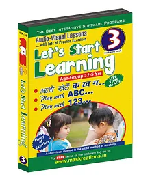 Let's Start Learning CD Pack of 3 - English & Hindi