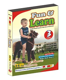 Fun & Learn (Pack of 3 CDs) - Hindi English
