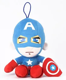 Avengers Captain America Plush Soft toy with Vacuum Suckers - Red & Blue