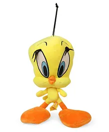 Dimpy Stuff Tweety Plush Soft Toy With Hanging Thread Height - 35 cm Yellow (Color May Vary)