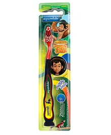 aquawhite Jiggle Wiggle Toothbrush With Mowgli Image - Red & Black