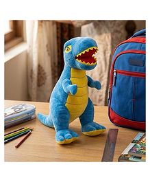 Kids Mandi 35 cm Blue Dragon Dinosaur Plush Toy Premium Soft Cuddly Stuffed Animal for Kids, Washable & Non-Toxic Minky Fabric Toddler Playmate, for Boys & Girls