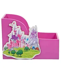Li'll Pumpkins Small Wooden Book Shelf Castle Theme - Pink