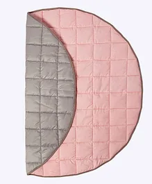 Masilo Circular Quilted Play Mat - Pink