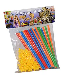 Vibgyor Vibes Building Straw Blocks - (Colour May Vary)
