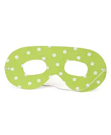 B Vishal Eye Mask Polka Dot Print Light Green - Pack of 10