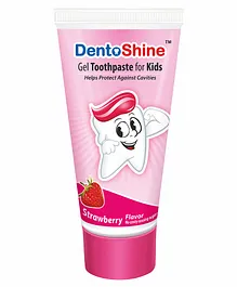 DentoShine Strawberry Flavoured Gel Toothpaste - 80 gm