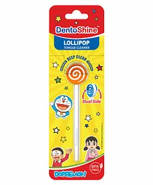 DentoShine Doraemon Lollipop Tongue Cleaner - Orange