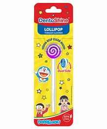 DentoShine Doraemon Lollipop Tongue Cleaner (Color May Vary)