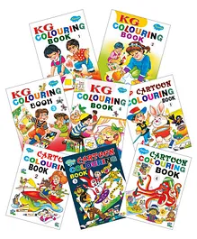 KG Colouring Books Set of 8 - English