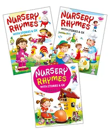 My First Nursery Rhymes Book Set of 3 Books - English