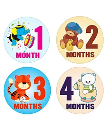 Fusion Graphix First Year Baby Milestone Stickers - Multicolor