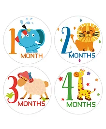 Fusion Graphix First Year Baby Milestone Stickers - Multicolor