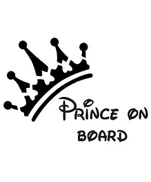 Fusion Graphix Prince On Board Sticker - Black