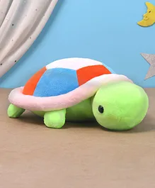 Babyhug Turtle Soft Toy Green & Pink - Length 28 cm