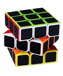 Emob High Speed Carbon Fiber Sticker 3x3 Neon Colors Magic Rubik Cube Puzzle Toy