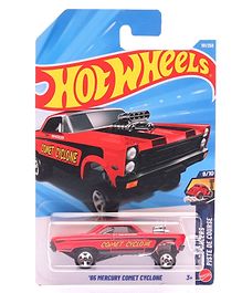 Hot Wheels 191/250 65 Mercury Comet Cyclone Die Cat Free Wheel Toy Car- Red