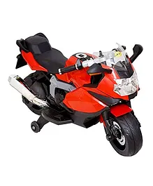 Wheel Power Battery Operated Ride On Bike With Lights & Music - Red