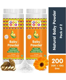 BeyBee Talc-Free Baby Powder for Sensative Skin Just Born Babies, Pack of 2 - 200gm