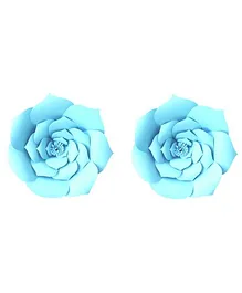 Party Propz DIY Flower Rose Pack of 2  - Blue