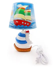 A Vintage Affair Nautical Lamp - Blue White