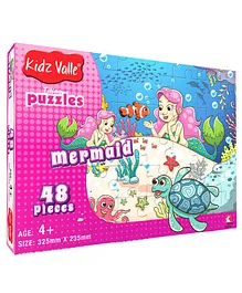 Kidz Valle Mermaid Pink - 48 Pieces 
