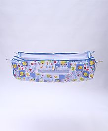 mothertouch indo baby cradle cover bear print  light blue