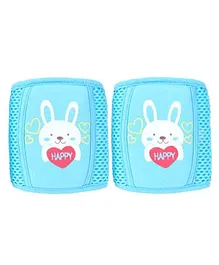 Ziory Crawling Protective Knee & Elbow Pads Bunny Print - Blue