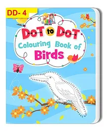 Dot To Dot Colouring Book of Birds - English