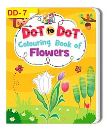 Dot To Dot Colouring Book of Flowers - English
