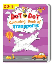 Dot To Dot Colouring Book of Transports - English