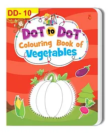 Dot To Dot Colouring Book of Vegetables - English