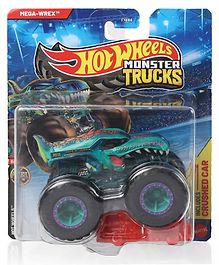 Hot Wheels Mega-Wrex Die Cast Free Wheel Free Style Dem Derby Monster Toy Truck - Green