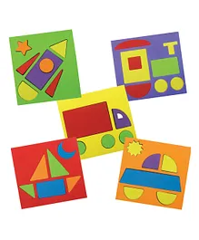Quill On Make With Shapes Sorting Puzzle Game Set - Multicolour