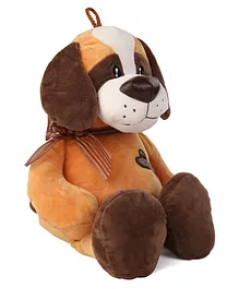 My Baby Excels Teddy Bear With Scarf Plush Soft Toy Brown - Height 33 cm