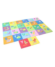 Unimats Alphabets Printed Floor Puzzle Play Mat Multicolour - 26 Pieces