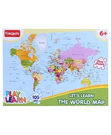 Funskool World Map Puzzles - 105 Pieces