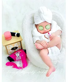 Babymoon Spa Designer Clothing Photography Prop - White